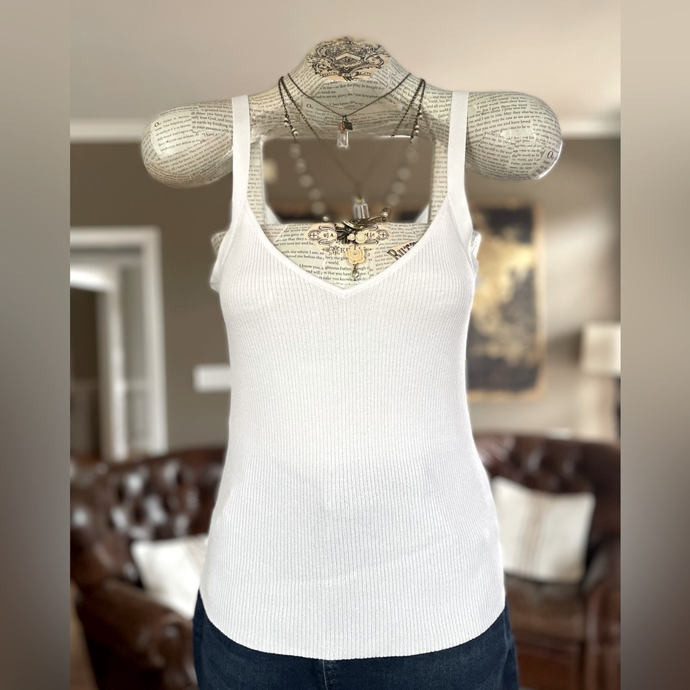 The Limited Cardigan & Tank Top Twin Set - White - Picture 4 of 7